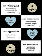 Load image into Gallery viewer, Happiness Jar Labels! 2 Styles to Choose From
