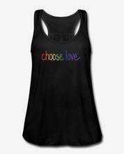 Load image into Gallery viewer, Choose Love Rainbow Pride Women's Flowy Tank Top

