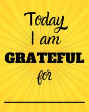 Load image into Gallery viewer, Today I Am Grateful For ... Sunny Downloadable Print * Instant Whiteboard! *
