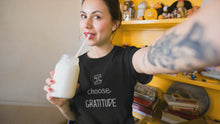 Load and play video in Gallery viewer, I Choose Gratitude Women'sTee
