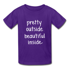 Load image into Gallery viewer, Beautiful Inside Youth T-Shirt - purple
