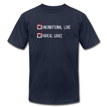 Load image into Gallery viewer, Love and Grace Unisex T-Shirt - navy
