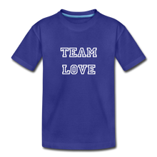 Load image into Gallery viewer, TEAM LOVE Kids' Customizable Premium Tee - royal blue

