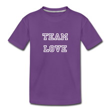 Load image into Gallery viewer, TEAM LOVE Kids' Customizable Premium Tee - purple
