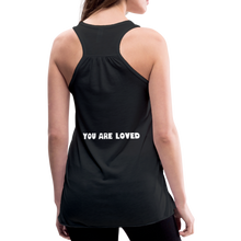 Load image into Gallery viewer, TRANSCEND Women's Flowy Tank Top by Bella - black
